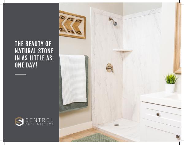 Sentrel shower wall panels brochure - low-maintenance bath and shower surrounds in a variety of colors and textures