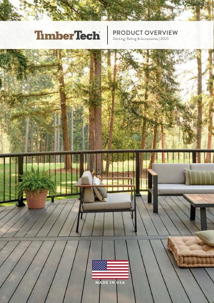 TimberTech composite decking and railing product overview brochure - American-made decking for 2025