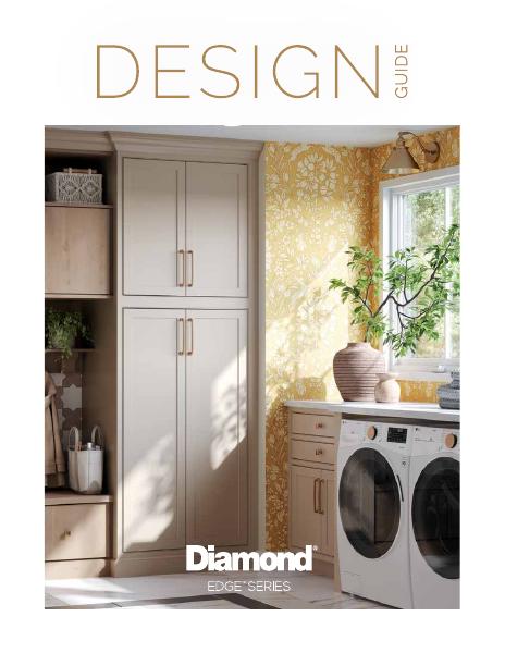 Diamond Cabinets Edge Series brochure - frameless cabinetry with clean lines and modern hardware options